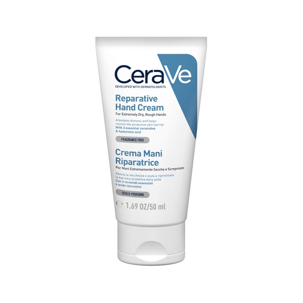 CeraVe Crema Mani Riparatrice Idratazione Intensa Con Acido Ialuronico 50ml