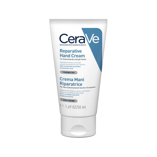 CeraVe Crema Mani Riparatrice Idratazione Intensa Con Acido Ialuronico 50ml