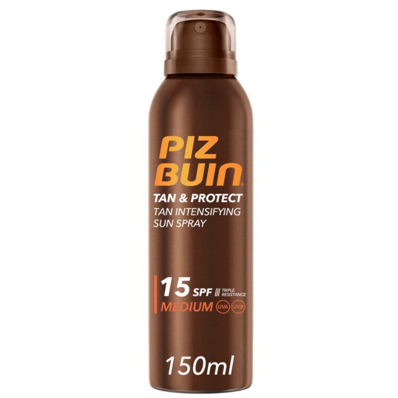 Piz Buin Tan & Protect Spray Abbronzatura SPF15 Protezione Media 150ml