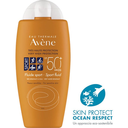 Eau Thermale Avene Protezione Solare Molto Alta Fluido Sport SPF 50+ 100ml