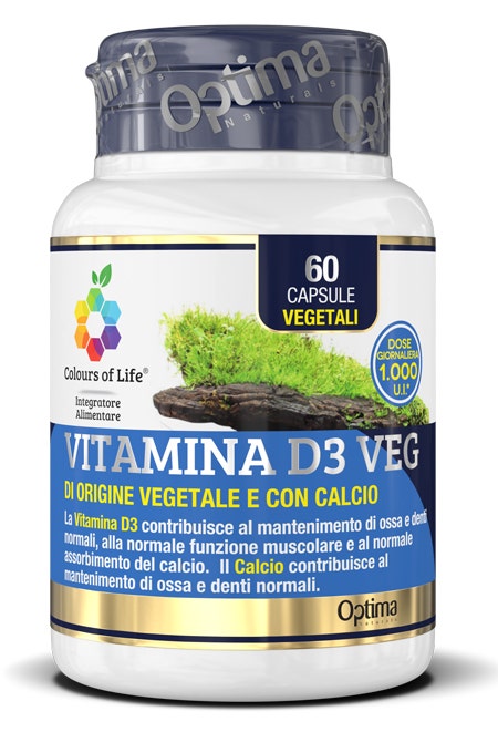 Colours of Life Vitamina D3 Veg 60 Capsule