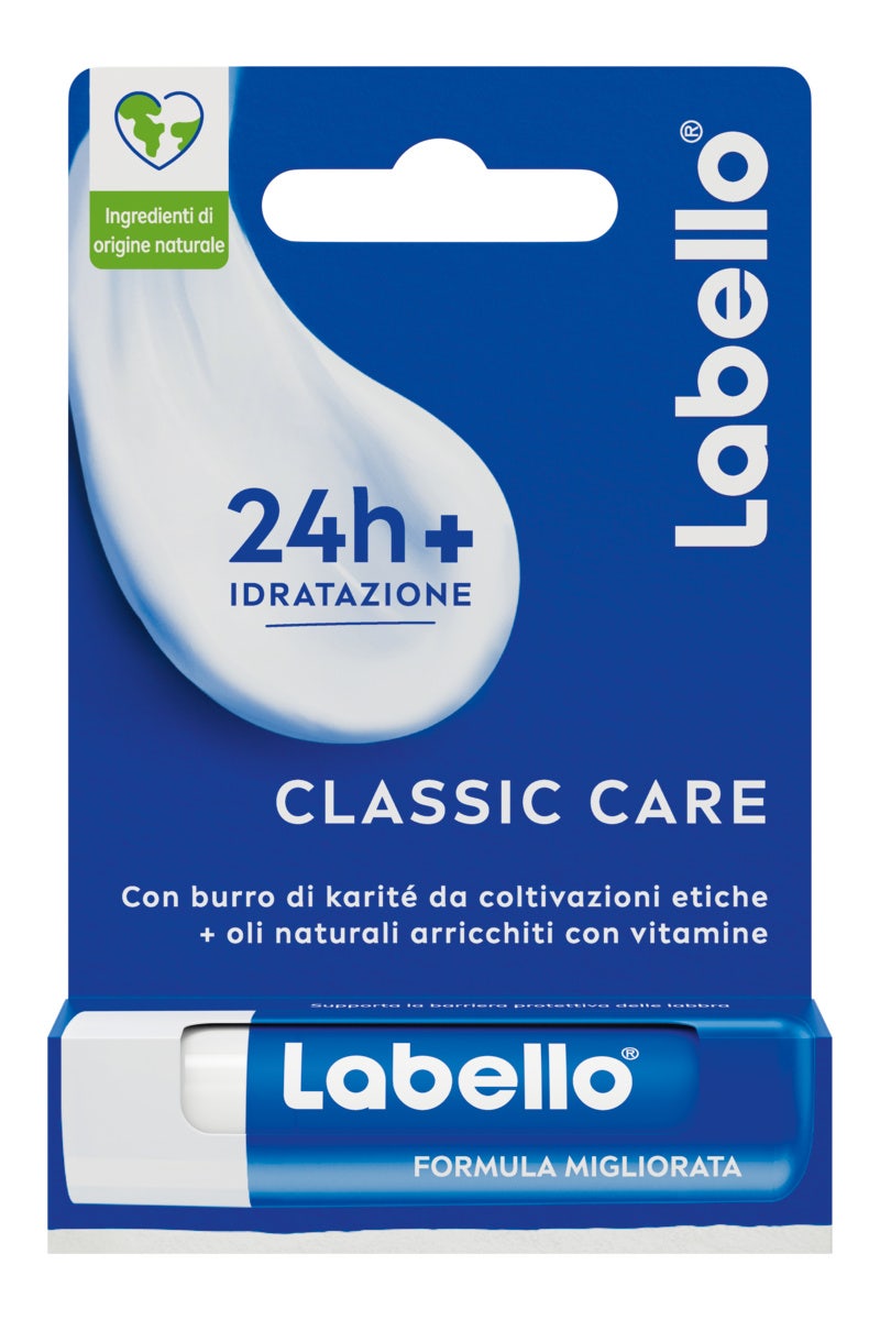 Labello Classico Care 24H Idratazione Fondente Sulle Labbra Stick 5,5ml