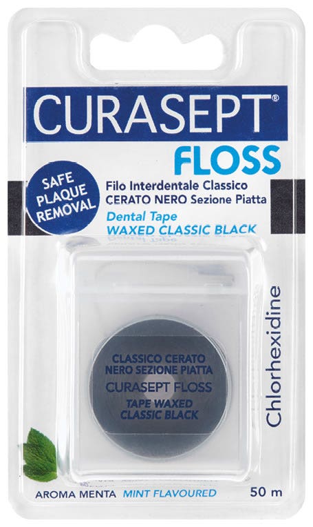 Curasept Floss Nero Cerato Clorexidina 50m