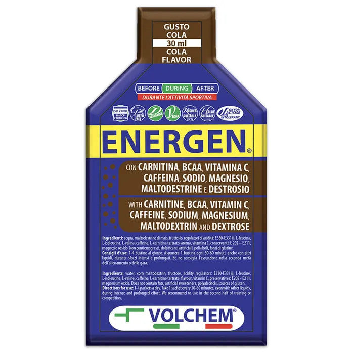 Volchem Energen Gel Energetico Gusto Cola 30ml