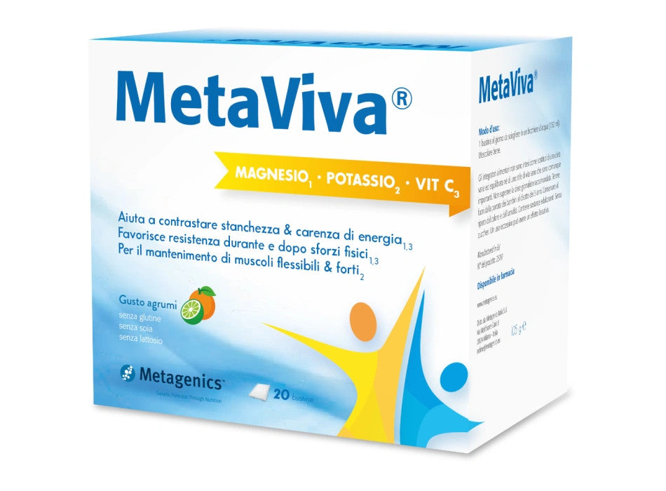 Metaviva Magnesio Potassio Vitamina C 20 Bustine