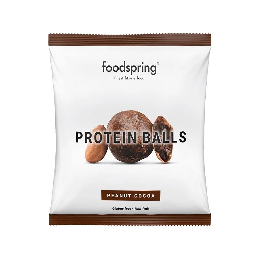 Foodspring Protein Balls Snack Proteico Gusto Arachidi Cacao 40g