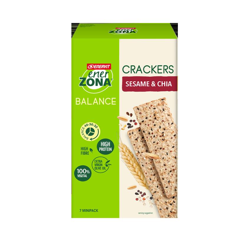 Enerzona Crackers Sesame & Chia Astuccio Da 7 Minipack 175g