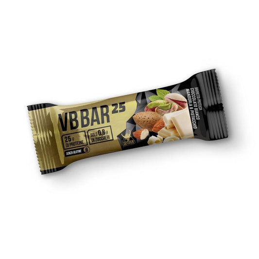 VB Bar 25 Barretta Proteica Gusto Cioccolato Bianco Mandorle & Pistacchio 24 Pezzi