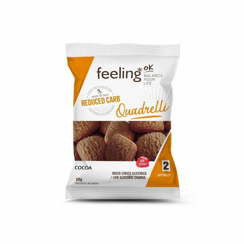 Feeling Ok Quadrelli +Fibre Cacao 50g