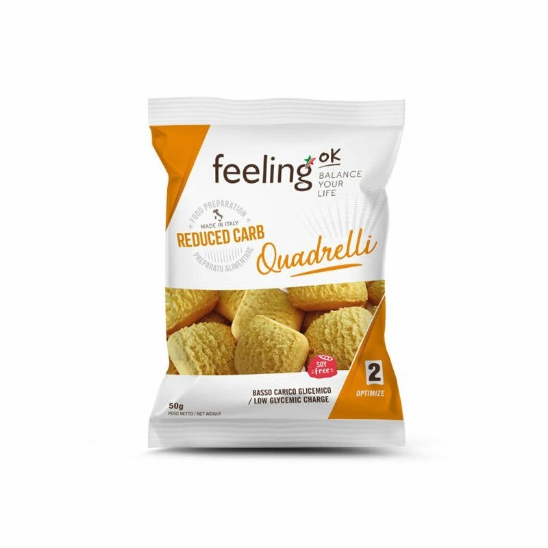 Feeling Ok Quadrelli +Fibre Mandorla 50g