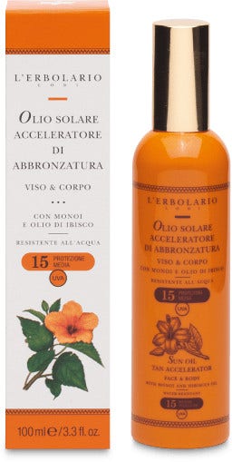 L'Erbolario Olio Solare Acceleratore Abbronzatura SPF15 100ml