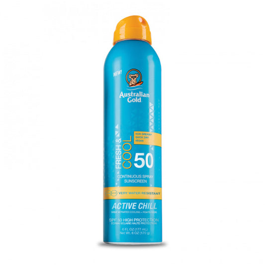 Australian Gold Fresh E Cool Protezione Solare SPF50 Spray Continuo 177ml