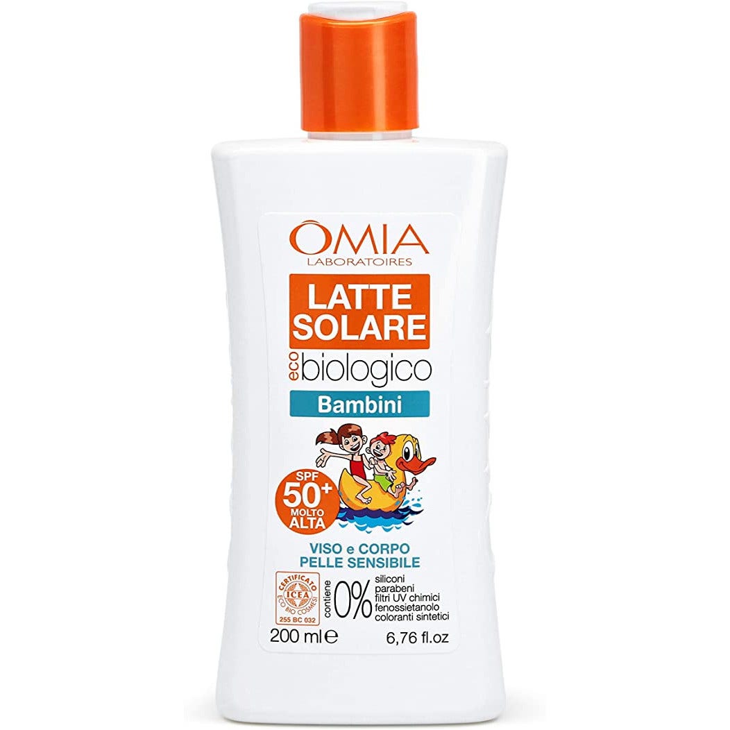 Omia Latte Solare Ecobio Bambini SPF50+ 200ml