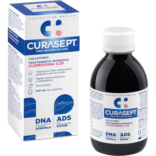 Curasept Collutorio 0,20% ADS + DNA 200ml Trattamento Intensivo