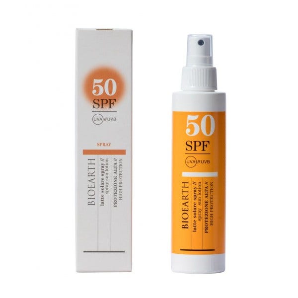 Bioearth Sun Latte Solare Corpo Spray SPF50 150ml