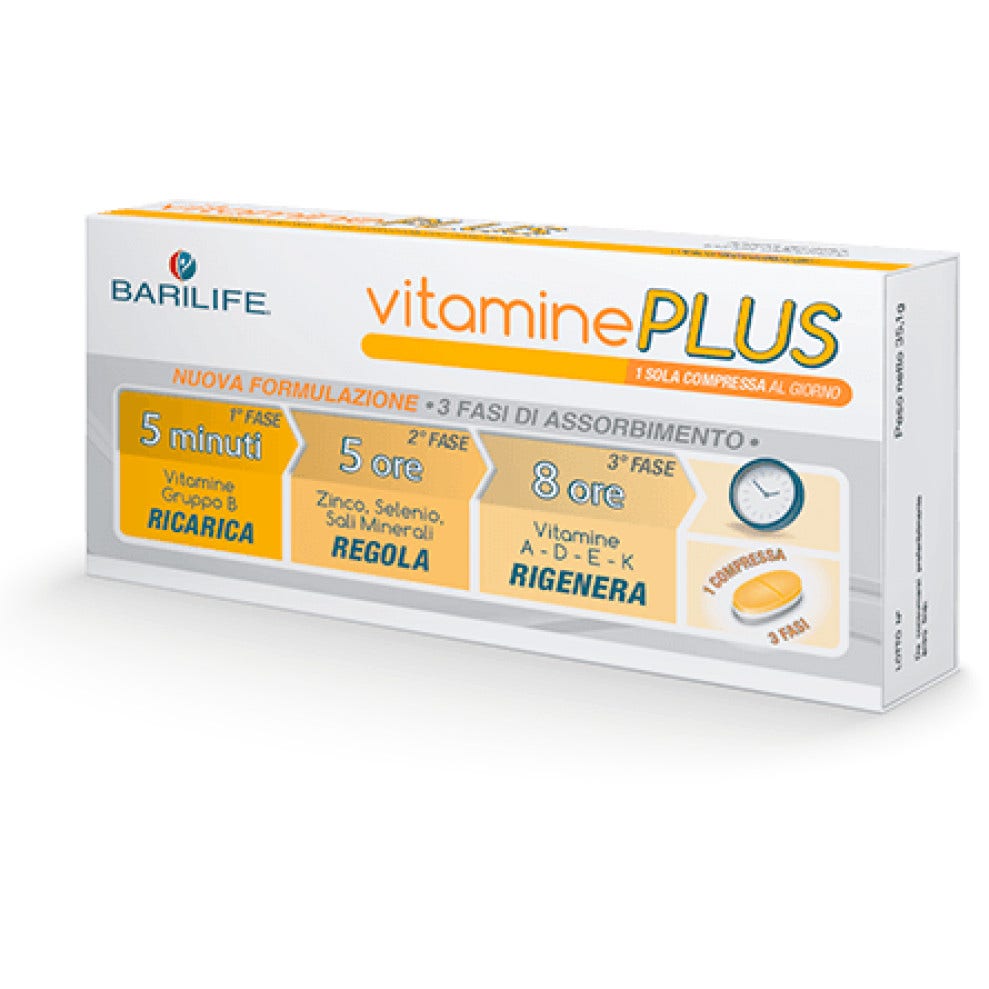 Barilife Vitamine Plus 30 Compresse Trifase