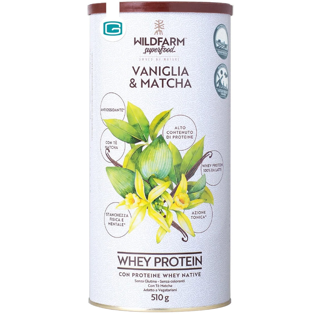 Whey Protein Vaniglia e T&egrave; Matcha (510g)