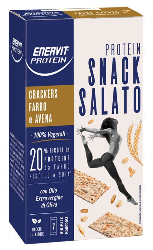 Enervit Protein Snack Salato Crackers Farro/Avena 7 Minipack