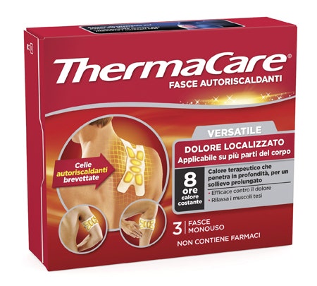 Thermacare Fasce Autoriscaldanti Versatile 3 Pezzi