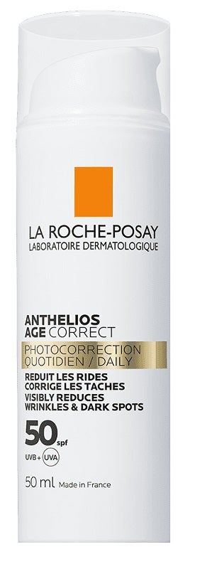 La Roche-Posay Anthelios Age Correct Crema Solare Trattamento Foto-Correttivo 50 SPF 50 ml