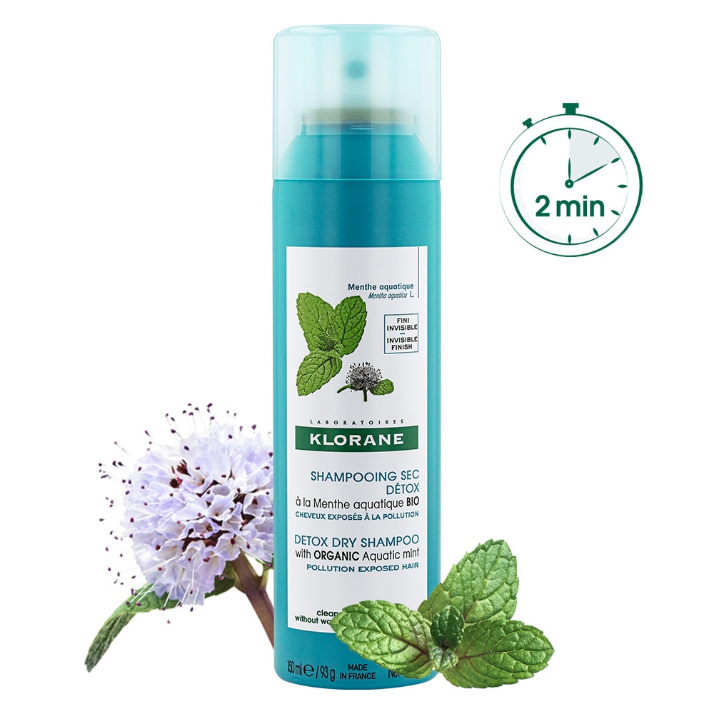 Klorane Shampoo Secco Menta Acquatica 150ml