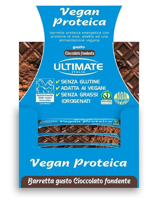 Ultimate Vegan Barretta Proteica Gusto Cioccolato Fondente 24 Pezzi