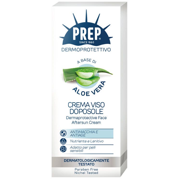 Prep Dermoprotettivo Crema Doposole Viso Aloe 50ml