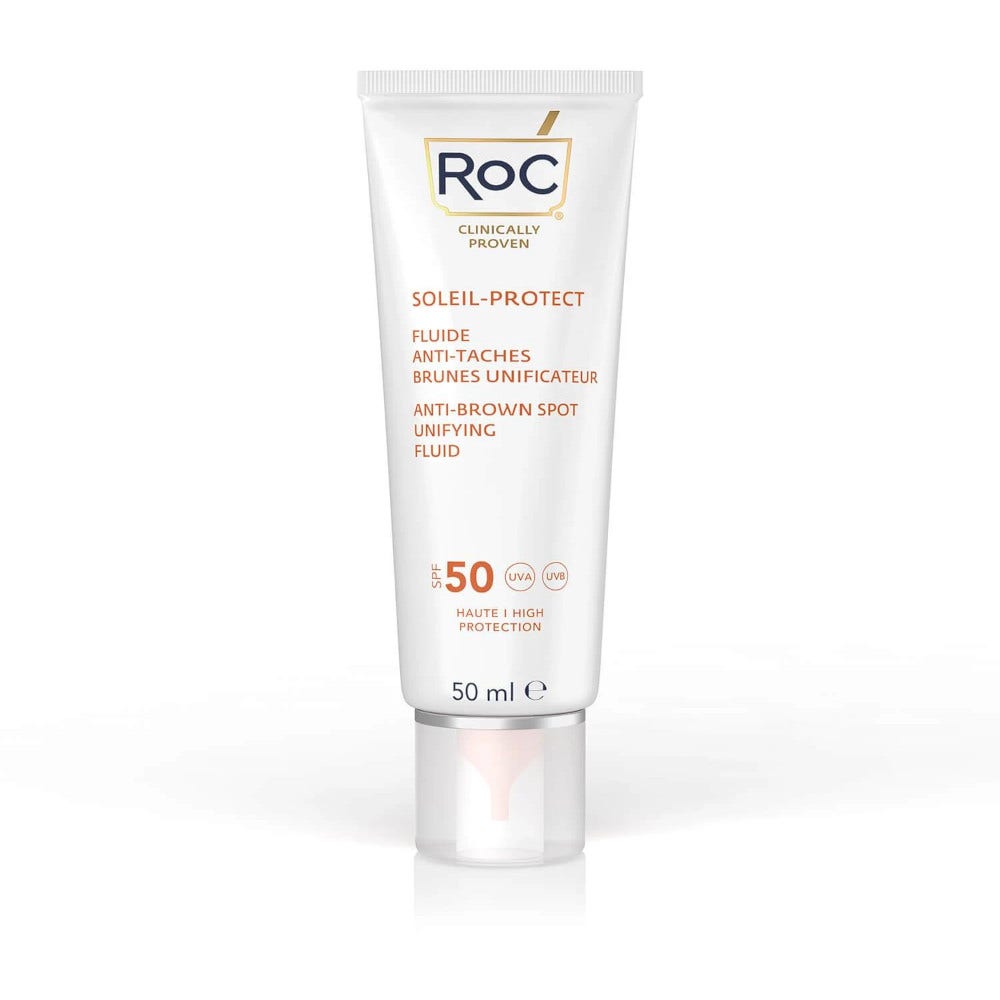 Roc Fluido Solare Viso Anti-Macchie Uniformante SPF50+ 50ml