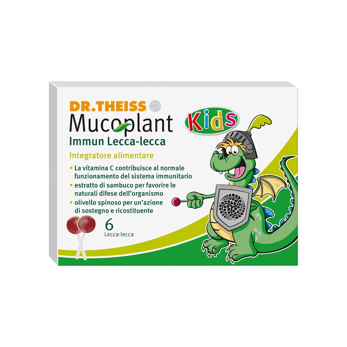 Dr Theiss Mucoplant Kids Immun Lecca Lecca 6 Pezzi