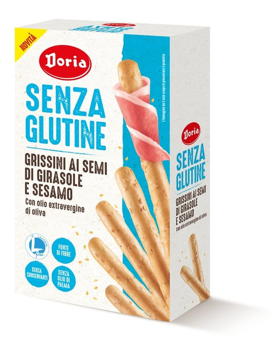 Doria Senza Glutine Grissini Semi Di Girasole E Sesamo 100g