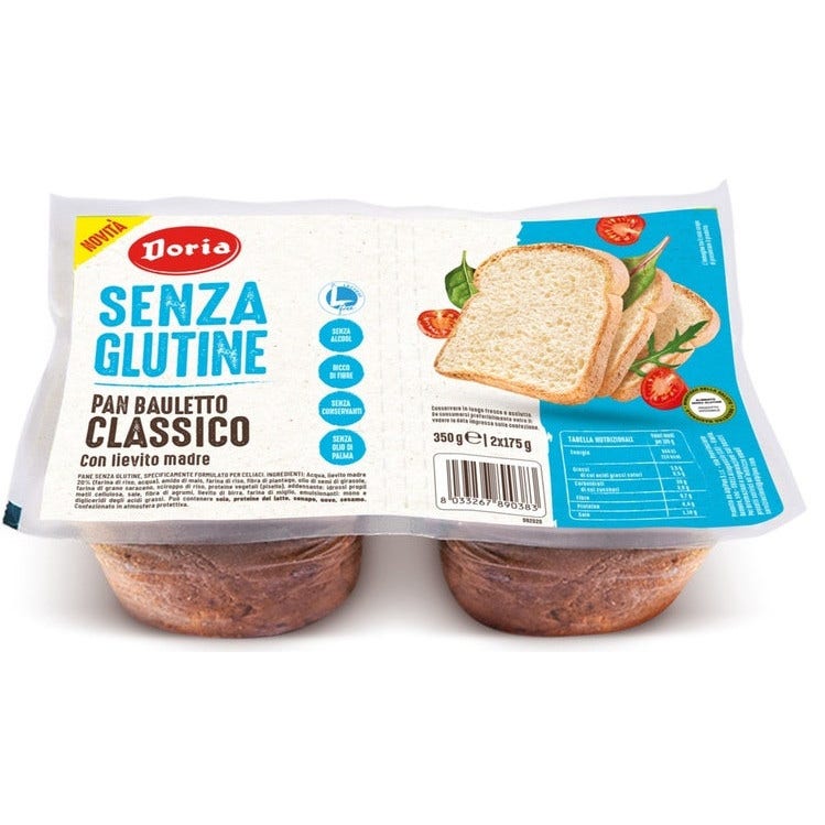 Doria Pan Bauletto Classico Senza Glutine 2x175g