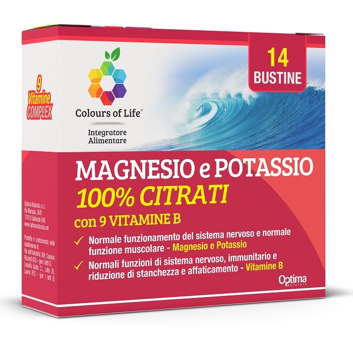 Colours Of Life Magnesio Potassio Vitamina B 14 Bustine