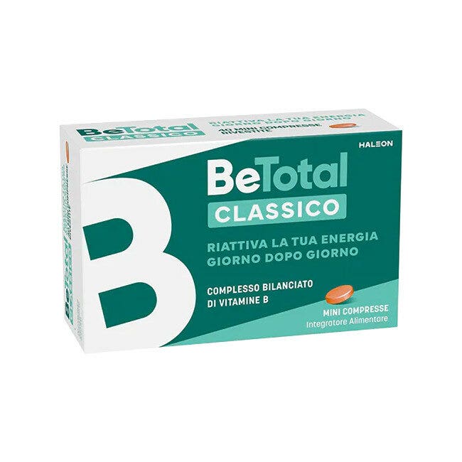 Be-Total Integratore Alimentare Vitamina B/B3/B12 Acido Folico Energia Per Adulti 60 Compresse