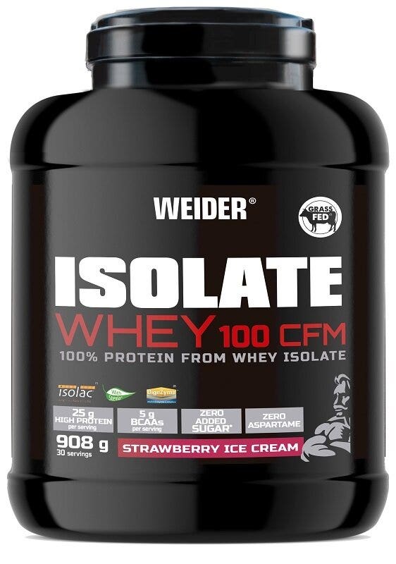 Weider Isolate Whey 100CFM Gusto Gelato Alla Fragola 908g