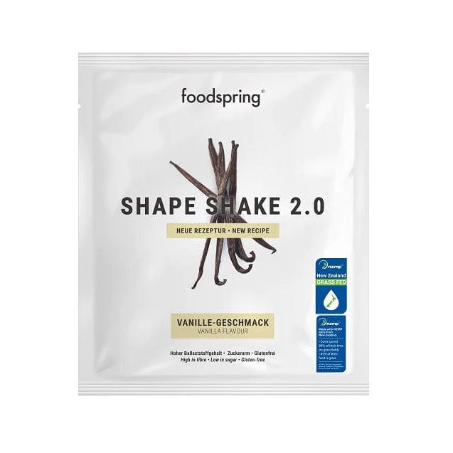 Foodspring Shape Shake 2.0 Pasto Sostitutivo Gusto Vaniglia Monodose 60g