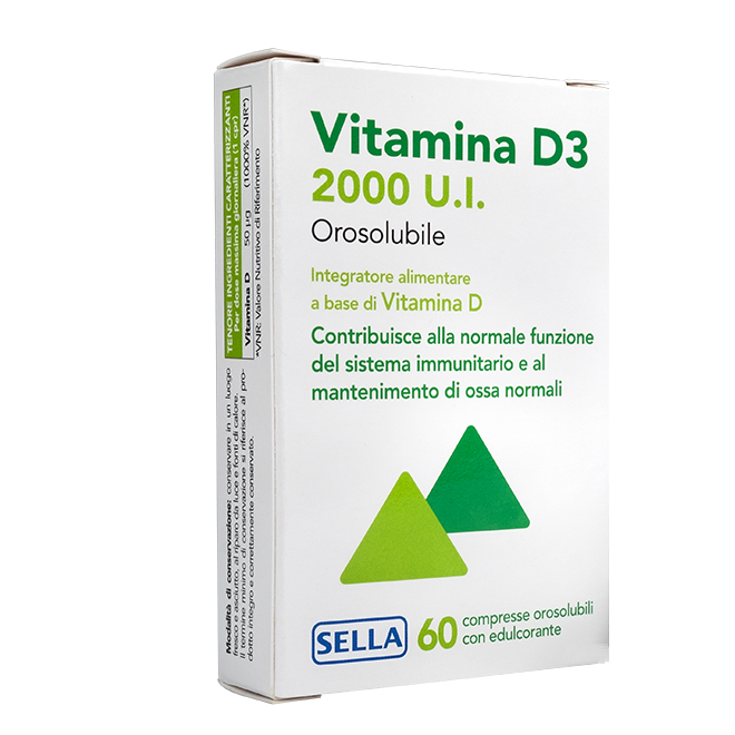 Vitamina D3 2000Ui Orosolubile 60 Compresse