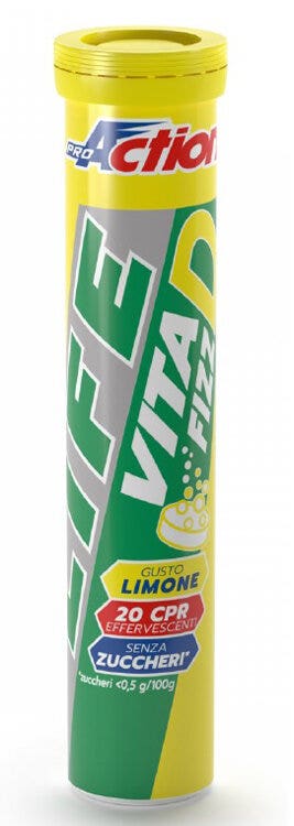 LIFE VITA D FIZZ LEMON 20CPR