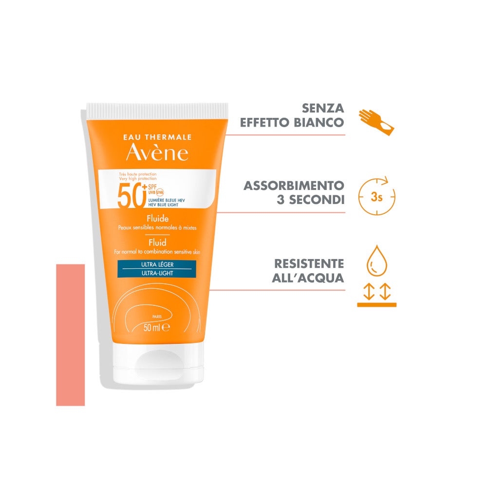 Avène Fluido SPF 50+ Solare Viso 50ml