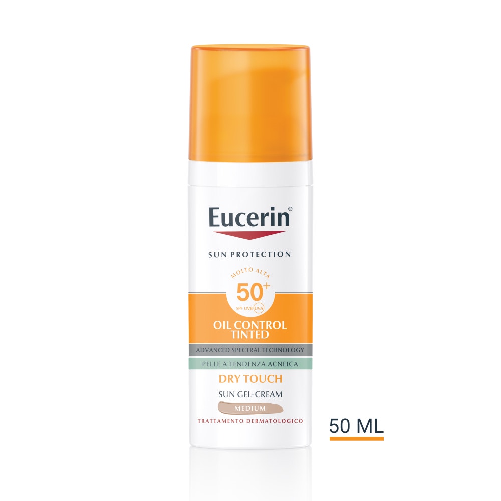 Eucerin Sun Oil Control Tinted Gel-Crème With SPF50+ Medium