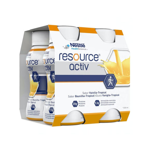 Resource Activ Vaniglia Tropical 4 Bottigliette Da 200ml