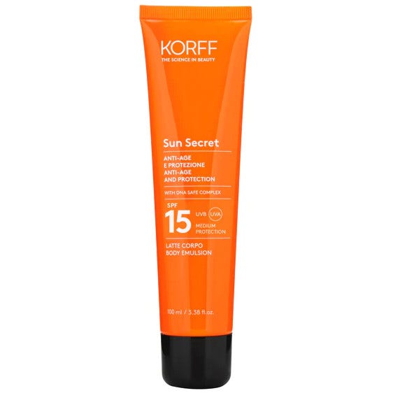 Korff Sun Latte Solare Protettivo/Anti-Age 100ml SPF15