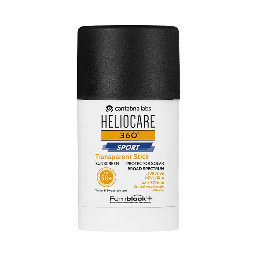 Heliocare 360° Sport Transparent Stick Protezione Solare SPF 50+ 25g