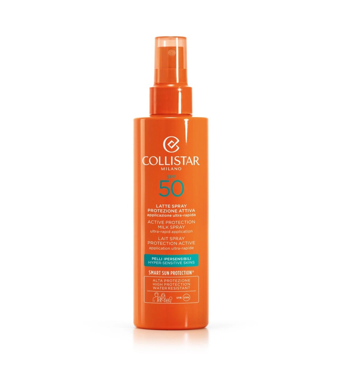 Collistar Latte Spray Protezione Attiva Pelli Ipersensibili SPF 50 Viso E Corpo 200ml