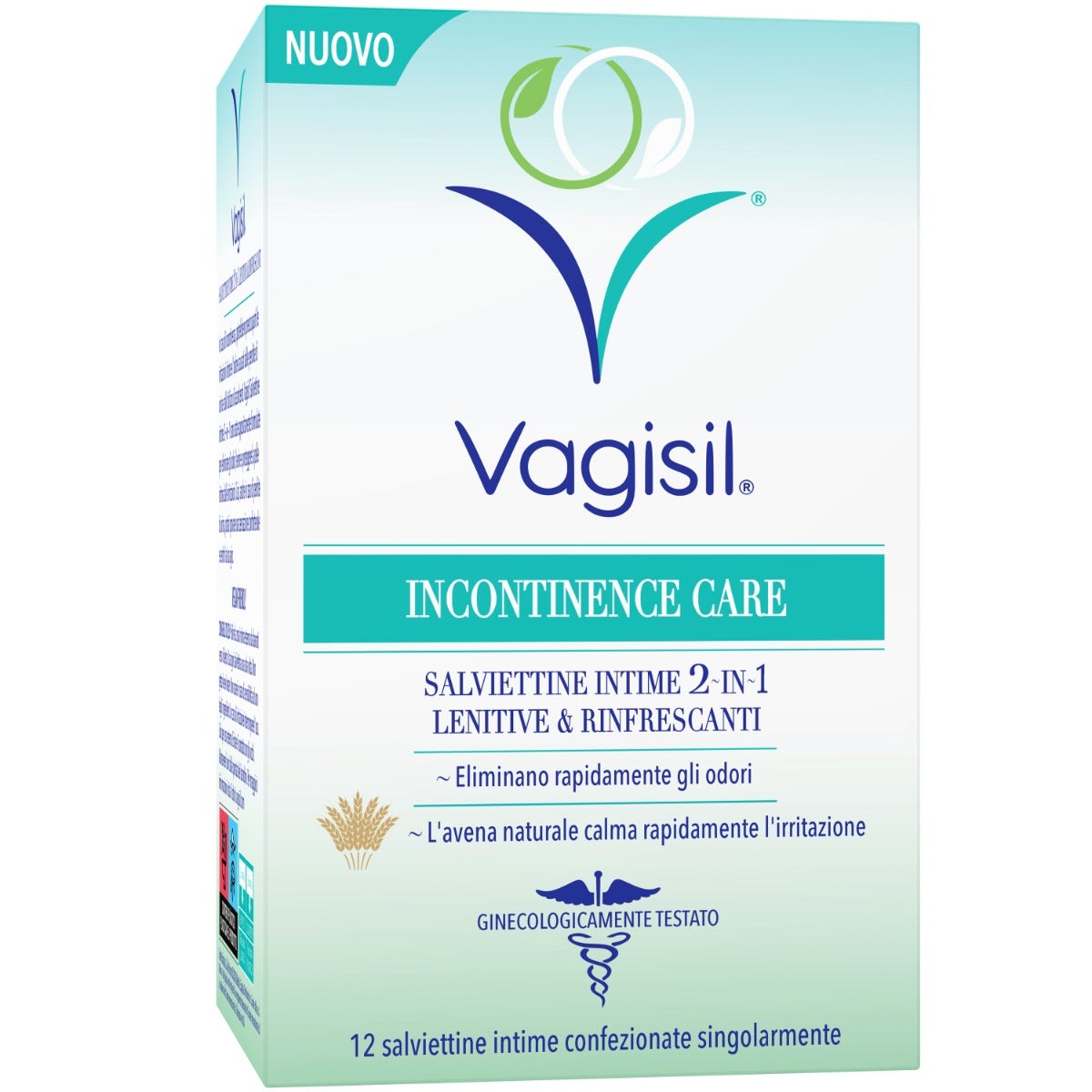 Vagisil Incontinence Care 12 Salviette Intime Lenitive E Rinfrescanti