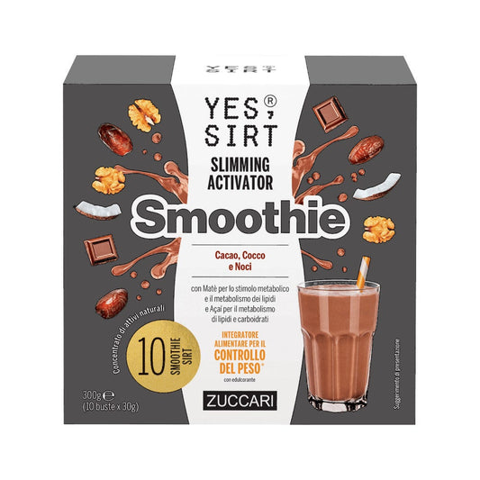 Zuccari Yes Sirt Smoothie Cacao/Cocco/Noci 10 Buste x 30g