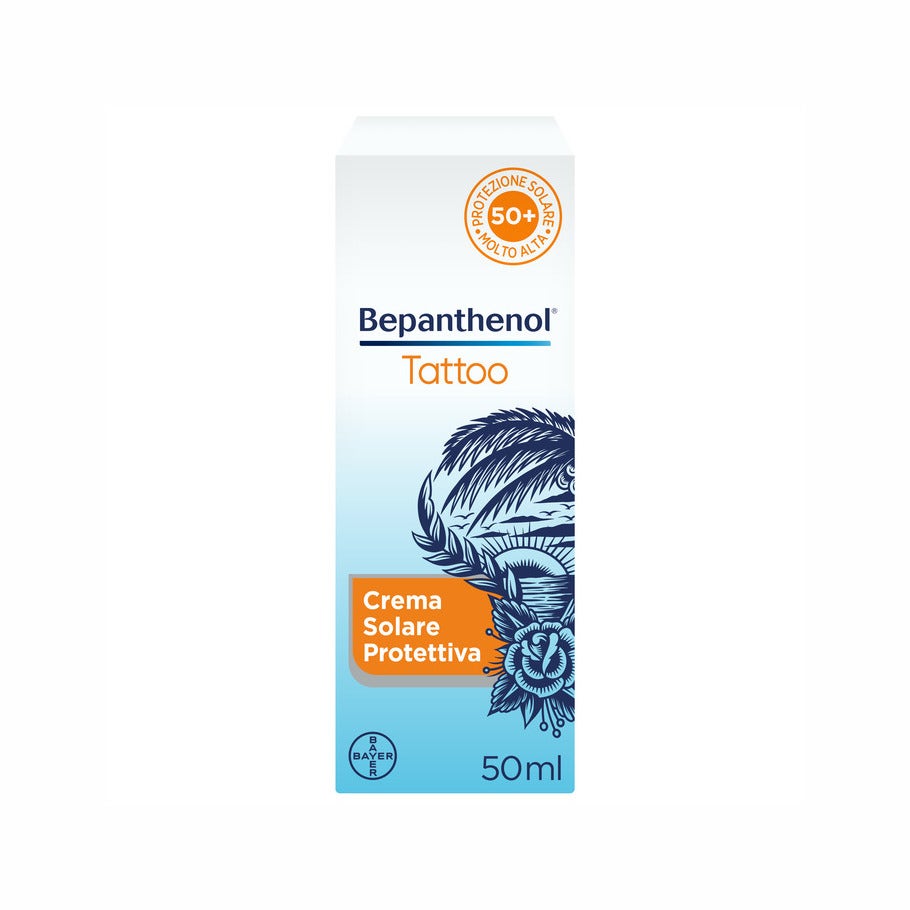 Bepanthenol Tattoo Crema Solare Protettiva SPF 50+ 50ml