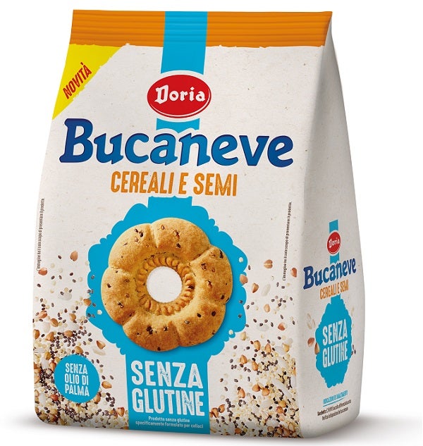 Doria Senza Glutine Bucaneve Biscotti Cereali E Semi 200g