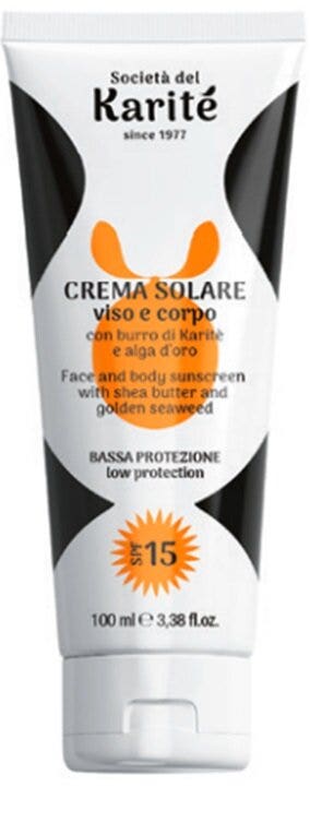 Karité Crema Solare Viso E Corpo SPF15 100ml