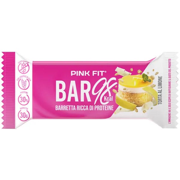 Proaction Pink Fit Bar 98 Barretta Gusto Torta Al Limone 30g