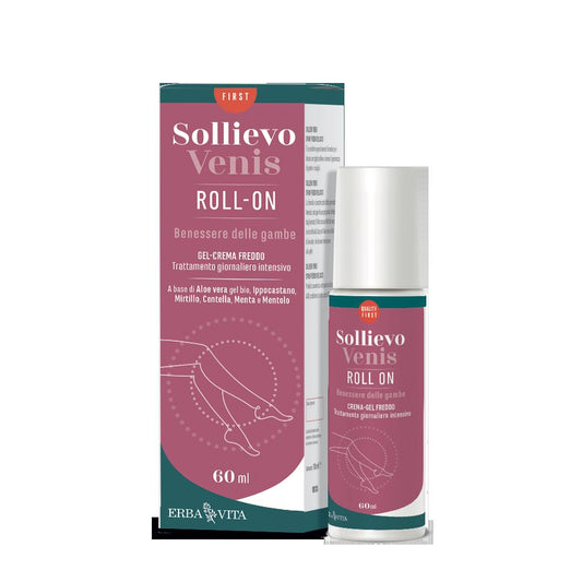 Erba Vita Sollievo Venis Benessere Delle Gambe Roll-On 60ml